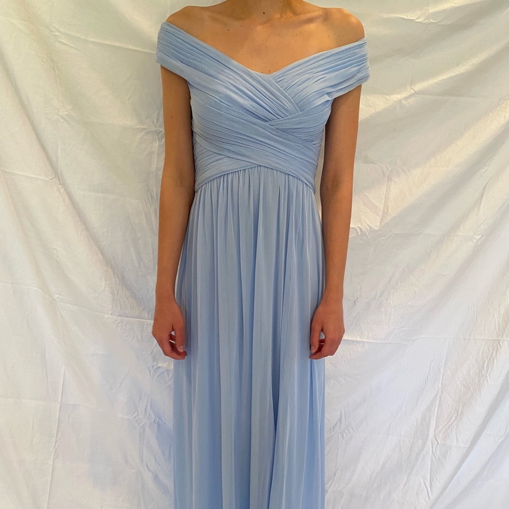 Blue bridesmaid dress